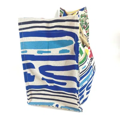 Pre-owned Hermes Multi-color Canvas Beach Bag Shoulder Bag ()