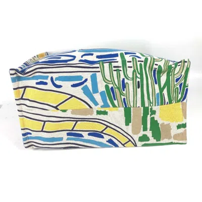 Pre-owned Hermes Multi-color Canvas Beach Bag Shoulder Bag ()