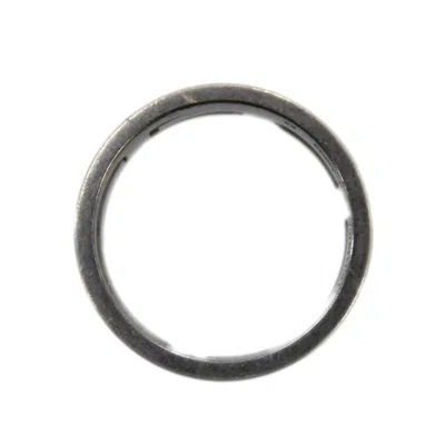 Pre-owned Hermes Move H Beige Silver Silver 925 Band Ring () In Beige, Silver