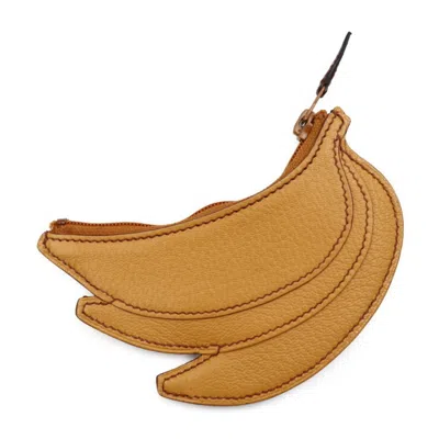 Pre-owned Hermes Natural Sable Chevre Leather Coin Purse/coin Case ()