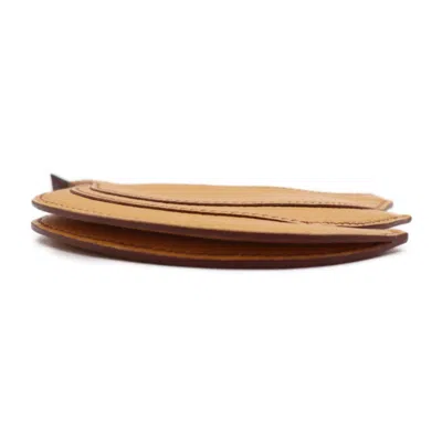Pre-owned Hermes Natural Sable Chevre Leather Coin Purse/coin Case ()