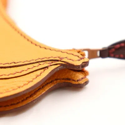 Pre-owned Hermes Natural Sable Chevre Leather Coin Purse/coin Case ()