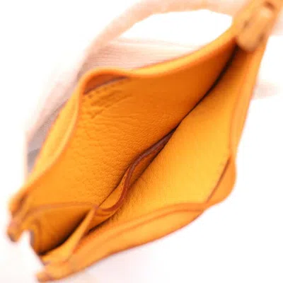 Pre-owned Hermes Natural Sable Chevre Leather Coin Purse/coin Case ()