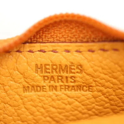 Pre-owned Hermes Natural Sable Chevre Leather Coin Purse/coin Case ()