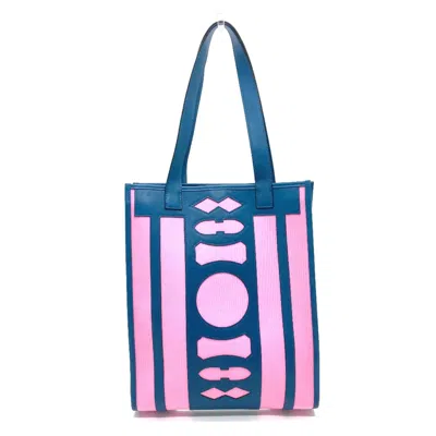 Pre-owned Hermes Navy Leather Tote Bag ()