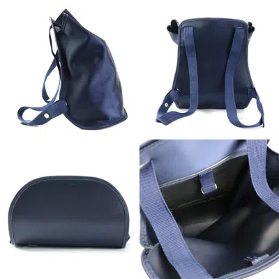 Pre-owned Hermes Navy Nylon Backpack ()