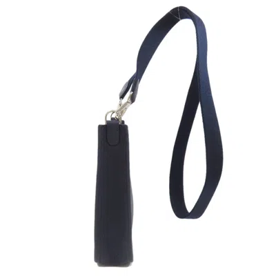 Pre-owned Hermes Navy Taurillon Clemence Leather Shoulder Bag ()