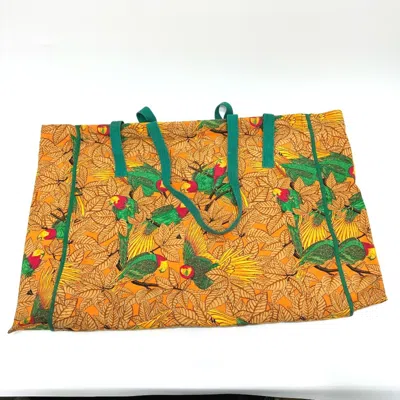 Pre-owned Hermes Orange Cloth Tote Bag ()