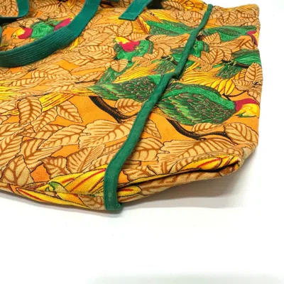 Pre-owned Hermes Orange Cloth Tote Bag ()