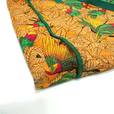 Pre-owned Hermes Orange Cloth Tote Bag ()
