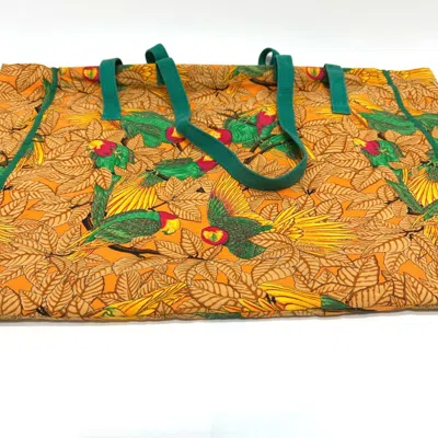 Pre-owned Hermes Orange Cloth Tote Bag ()