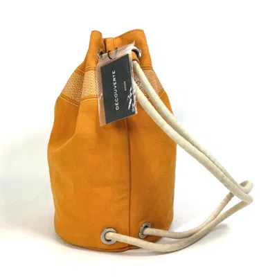 Pre-owned Hermes Orange Cotton Shoulder Bag ()