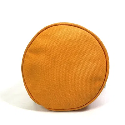 Pre-owned Hermes Orange Cotton Shoulder Bag ()