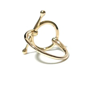 Pre-owned Hermes Pink Gold Pink Gold (18k) Band Ring ()