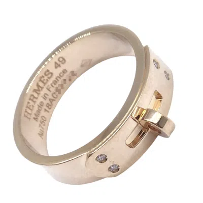 Pre-owned Hermes Pink Gold Pink Gold (18k) Anniversary Ring ()