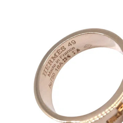 Pre-owned Hermes Pink Gold Pink Gold (18k) Anniversary Ring ()