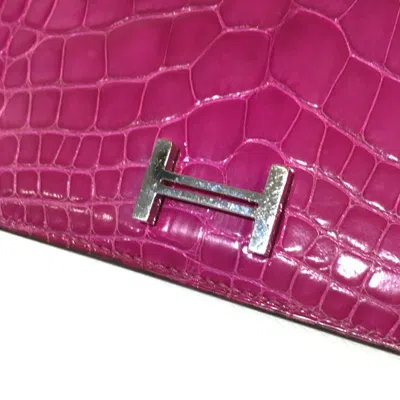 Pre-owned Hermes Pink Other Long Wallet (bi-fold) ()