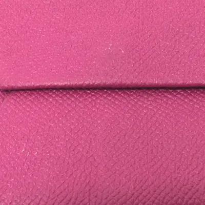 Pre-owned Hermes Purple Leather Coin Purse/coin Case ()