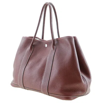 Pre-owned Hermes Red Color Rouge H Negonda Leather Tote Bag () In Red Color, Rouge H