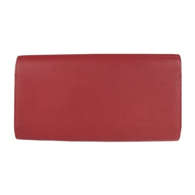 Pre-owned Hermes Red Color Rouge Grenat Wallet (bi-fold) () In Red Color, Rouge Grenat