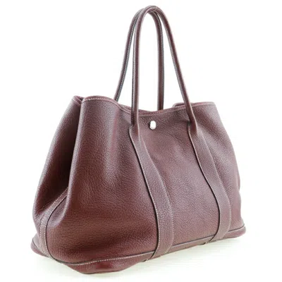 Pre-owned Hermes Red Color Rouge H Negonda Leather Tote Bag () In Red Color, Rouge H