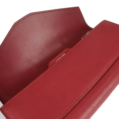 Pre-owned Hermes Red Color Rouge Grenat Wallet (bi-fold) () In Red Color, Rouge Grenat