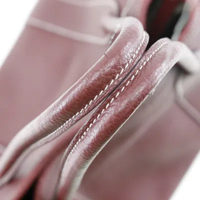 Pre-owned Hermes Red Color Rouge H Negonda Leather Tote Bag () In Red Color, Rouge H