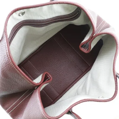 Pre-owned Hermes Red Color Rouge H Negonda Leather Tote Bag () In Red Color, Rouge H