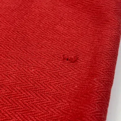 Pre-owned Hermes Red Cotton Shoulder Bag ()