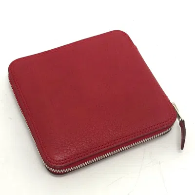 Pre-owned Hermes Red Leather Tote Bag ()