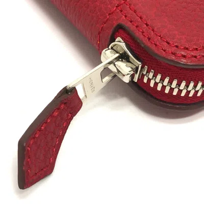 Pre-owned Hermes Red Leather Tote Bag ()