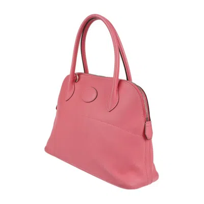 Pre-owned Hermes Rose Azalee Swift Leather Handbag Shoulder Bag Tote Bag ()