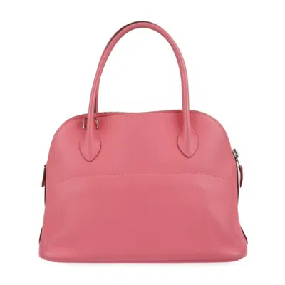 Pre-owned Hermes Rose Azalee Swift Leather Handbag Shoulder Bag Tote Bag ()