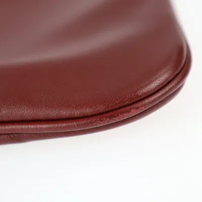 Pre-owned Hermes Rouge H Swift Leather Handbag Pochette Pouch Shopping Bag Shoulder Bag Tote Bag ()