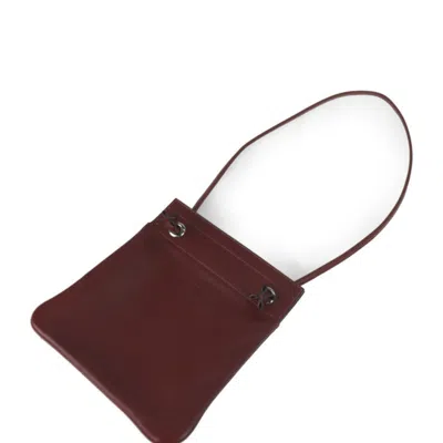 Pre-owned Hermes Rouge H Swift Leather Handbag Pochette Pouch Shopping Bag Shoulder Bag Tote Bag ()