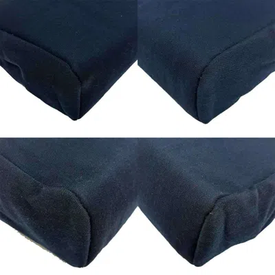 Pre-owned Hermes Sellier Navy Black Canvas Shoulder Bag ()