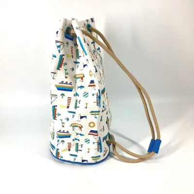 Pre-owned Hermes White Cotton Shoulder Bag ()