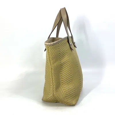 Pre-owned Hermes Yellow Leather Tote Bag ()