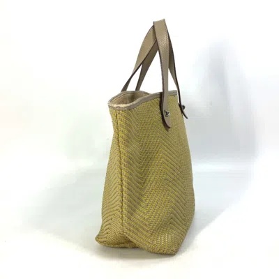 Pre-owned Hermes Yellow Leather Tote Bag ()