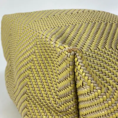 Pre-owned Hermes Yellow Leather Tote Bag ()