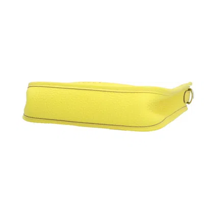 Pre-owned Hermes Yellow Togo Leather Shoulder Bag ()