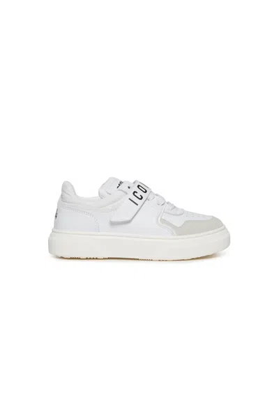 Dsquared2 Low Trainers With Strap Icon In White