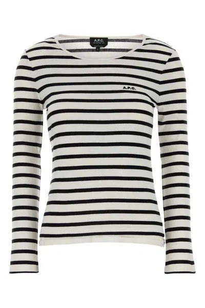 Shop Apc A.p.c. Embroidered Cotton T Shirt