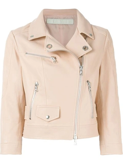 Drome Leather Jacket In Rose|rosa