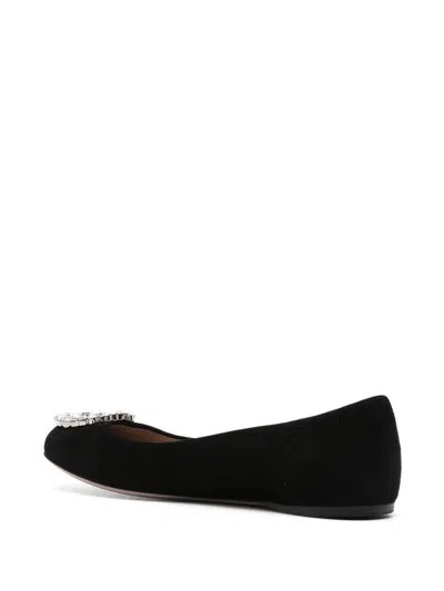Gucci Interlocking-g Ballet Flats In Schwarz