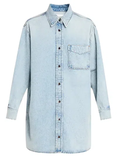 Frame Blue 'the Shirt' Denim Minidress