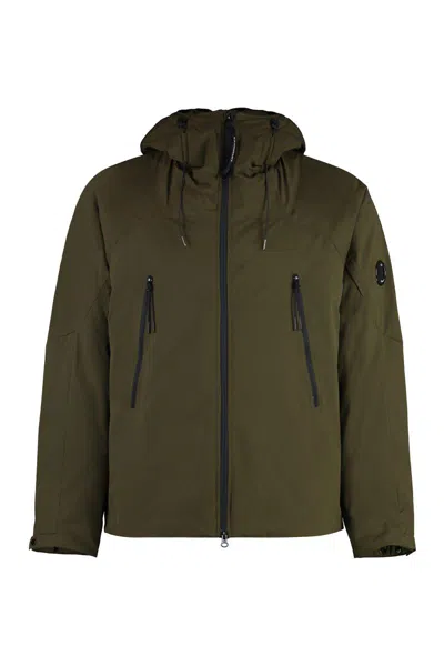C.p. Company C.p. Shell-r Hooded Jacket In Green