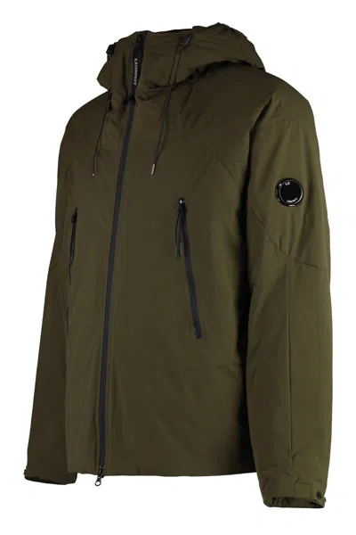 C.p. Company C.p. Shell-r Hooded Jacket In Green