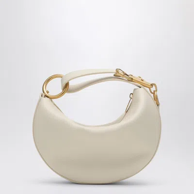 Burberry Knight Calf Leather Shoulder Bag In White