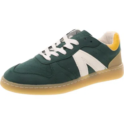 Mia Vesta Womens Faux Leather Lace-up Casual And Fashion Sneakers In Multi